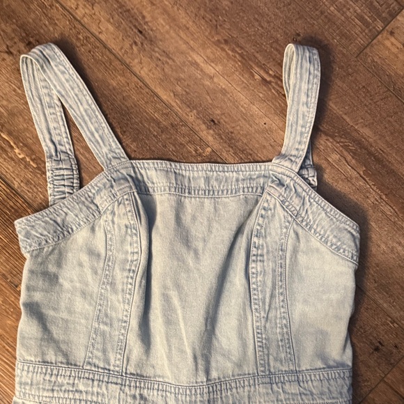 Comfortable casual size M Japna Light Blue Denim Overalls - Picture 6 of 8